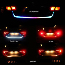 <transcy>Instale una tira de LED dinámica en la parte trasera de su automóvil</transcy>